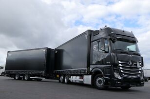 грузовик штора MERCEDES-BENZ ACTROS 2545 / GIGA SPACE / JUMBO TRUCK 120 M3 / WIELTON / 7,75 M + прицеп штора