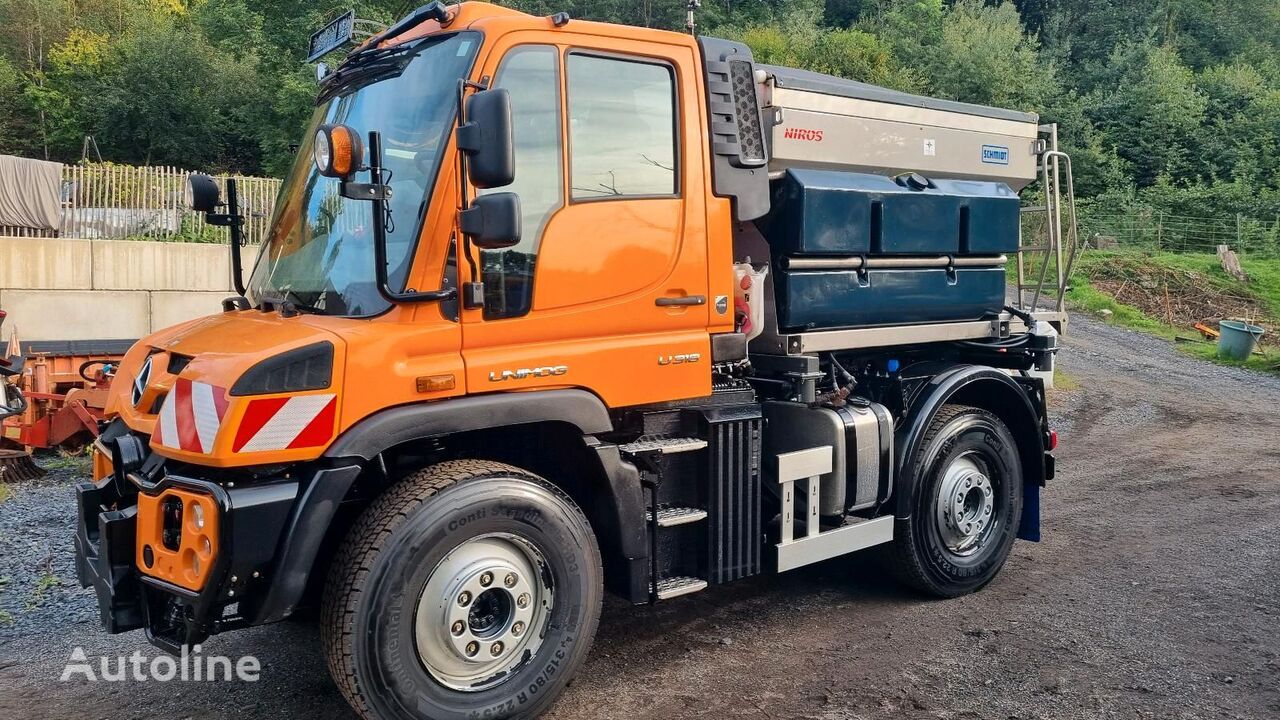 Купить универсальную коммунальную машину Mercedes-Benz Unimog U 318  Германия Selters, KP38073