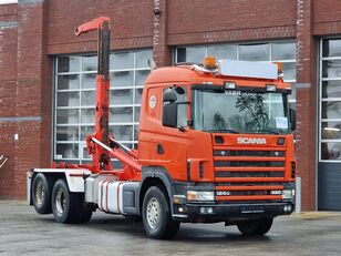 крюковой мультилифт Scania R124-420 6x2 Hooklift - Manual gearbox - Retarder - Euro2 - Full