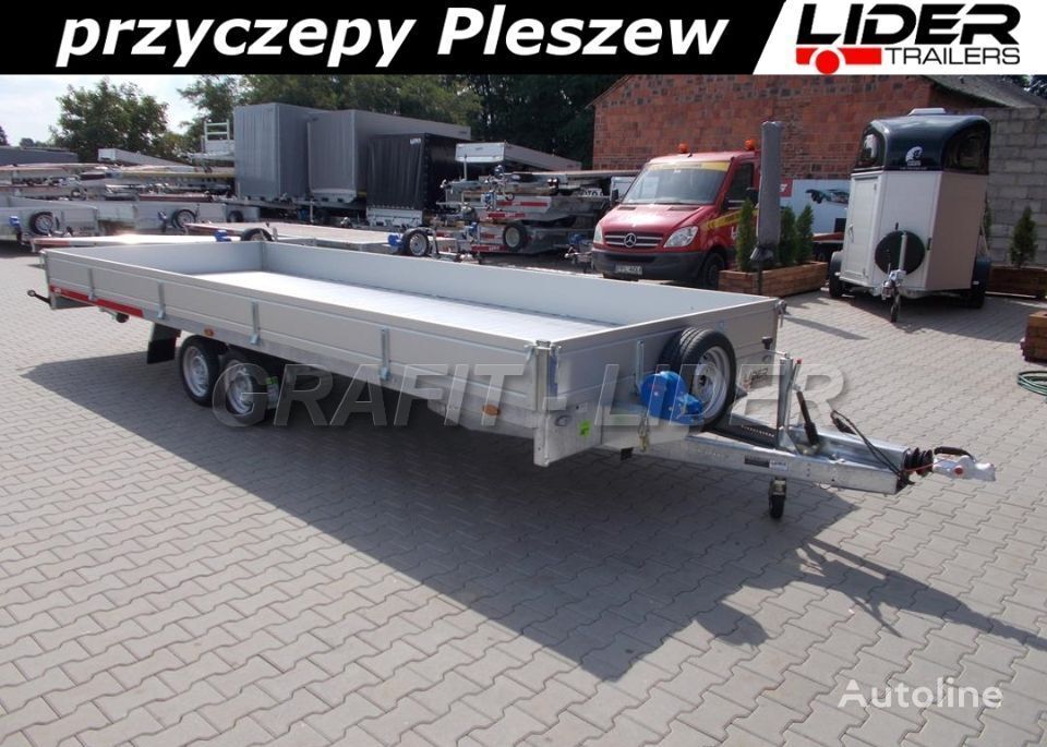 новый прицеп низкорамная платформа Temared TM-172 przyczepa 588x211x30cm, Carplatform 6021S Alu, laweta, pl