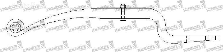 полурессора Schmitz Cargobull Schomäcker 266116, O.E. FAG0410190 для полуприцепа