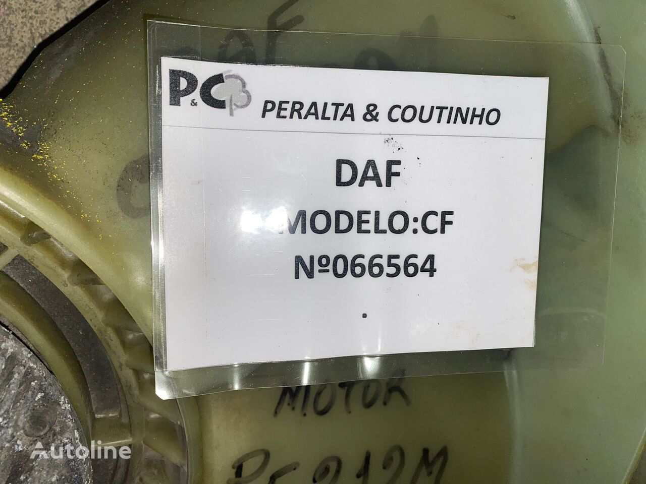 вентилятор охлаждения DAF CF75 Ventilador com Núcleo Daf CF75 1308285 для грузовика DAF